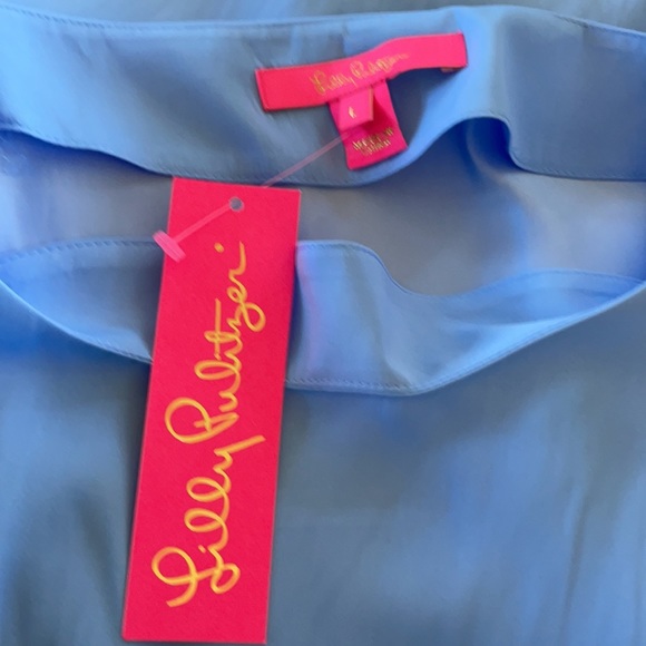 NWOT Gorgeous Lilly Pulitzer Maisel Top Blue Peri Color Large - Picture 7 of 9